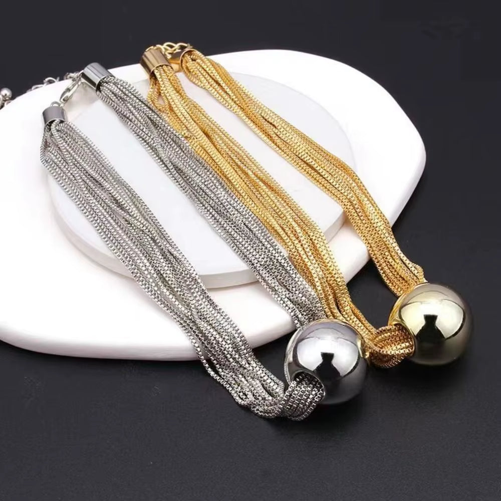 Lustrabold™ Gold Chunky Sphere Choker – Elevate Every Look with Sculpted Shine