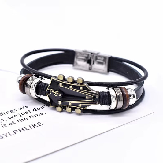 Valorband™ Flag Color Braided Leather Bracelet – Bold Identity, Everyday Strength